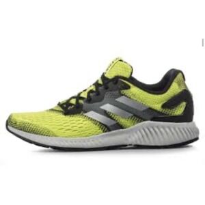 Adidas Aerobounce Running Shoes Yellow Gray Men's Size 8 Athletic Sneakers